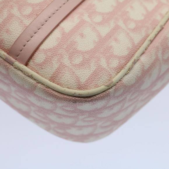 CHRISTIAN DIOR Trotter Canvas Hand Bag PVC Leather Pink 09-BO-0076 Auth yk8952 - Picture 14 of 16